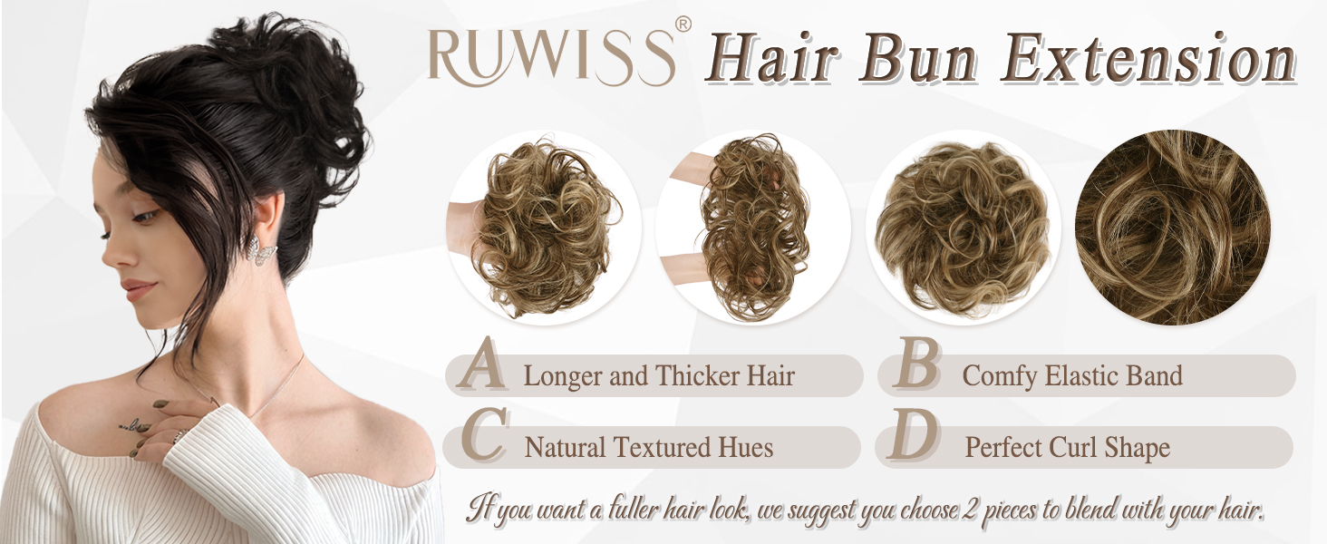 bun hair pieces