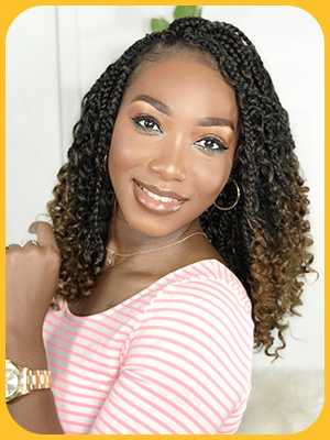 goddess box braids crochet hair,box braids crochet hair pre looped,Crochet hair for black women 12in