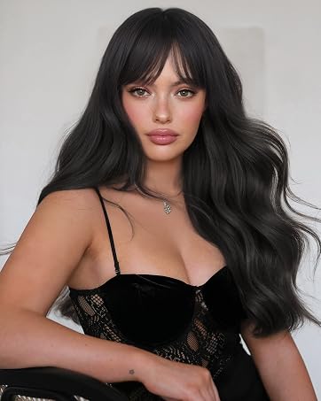 100% Brazilian Human Hair Fashion Wave Wigs Natural Black