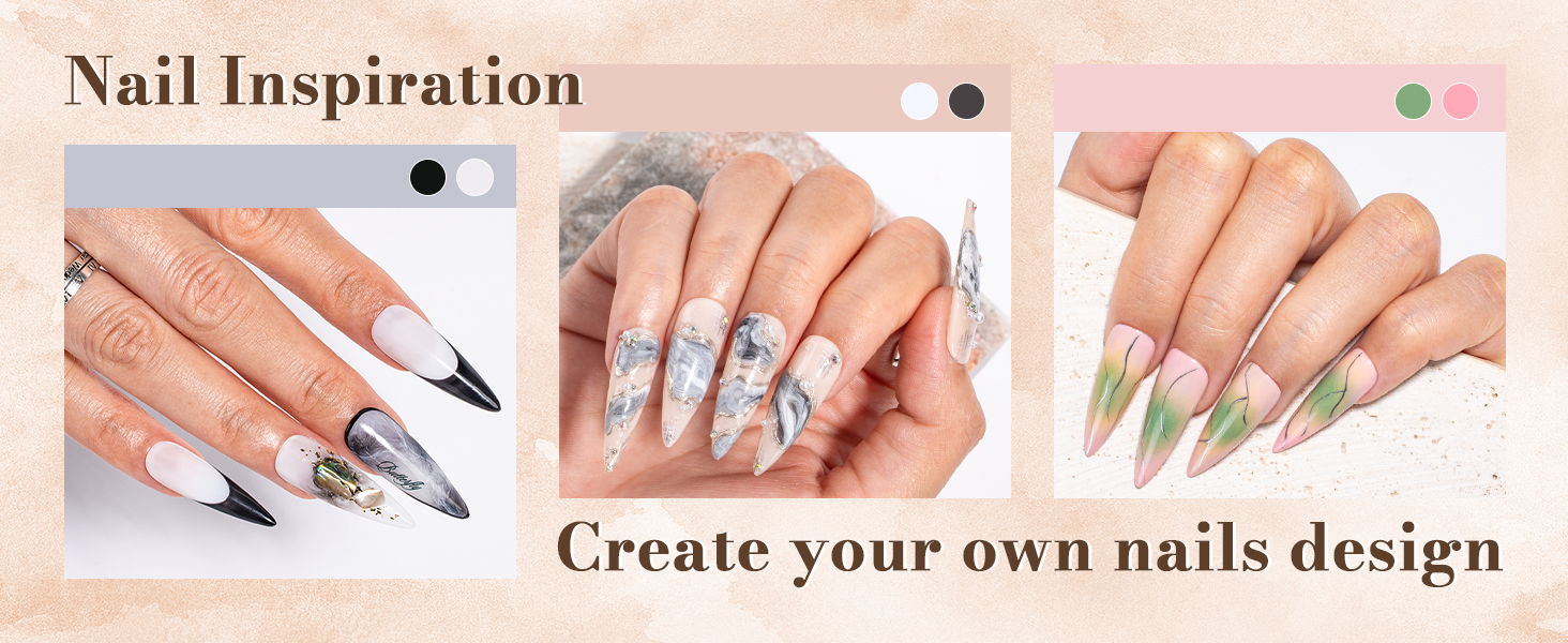 blooming nail design