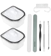 Yokilly Nail Soaking Bowl, 2 PCS Soak Off Gel Polish Remover Manicure Bowl, Acetone Nail Soak Off...