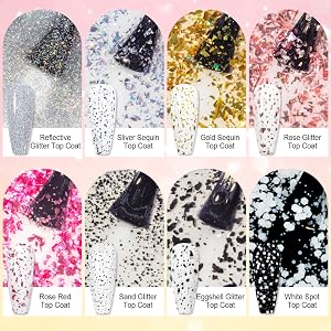 glitter top coat nail polish