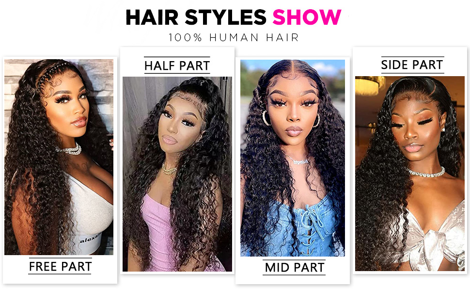 Water Wave Lace Front Wigs Human Hair