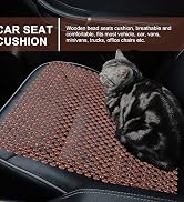 GLEAVI Wooden Bead Car Seat Cushion Bead Seat Covers Car Seat Cushion Cooling Motorcycle Wood Bea...