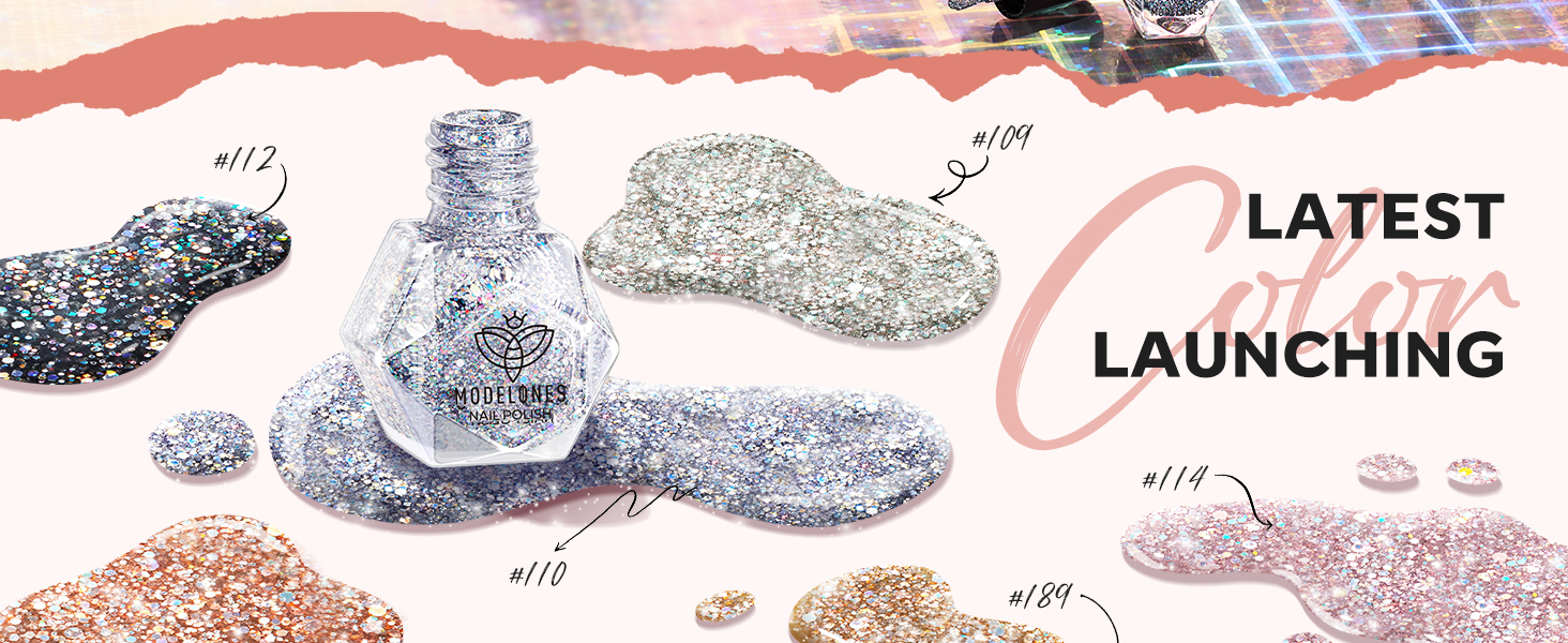 glitter nail polish Holographic nail polish set