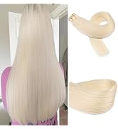 Hair Extensions Human Hair, Remy Hair Extensions Blonde Hair Extensions, 18 Inch 40g 20pcs Natura...