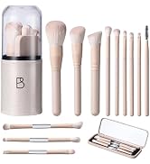 BS-MALL Makeup Brush Set Travel Mini Makeup Brushes Synthetic Kabuki Brush Set Foundation Powder ...
