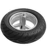 Mini Bike Tires, 110/50-6.5 Pocket Bike Tire Rubber Mini Bike Rear Wheel Rims and Tire with Inner...