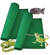 kathson 2Pcs Reptile Carpet,Pet Terrarium Floor Liner Bedding,Bearded Dragon Substrate Mat Non-Ad...