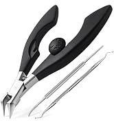 Ingrown Toenail Clippers for Seniors Thick Toenails, Straight Nail Clipper for Men, Heavy Duty To...
