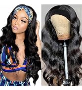 Beauty Forever Headband Wig Human Hair Wigs Body Wave Glueless Human Hair Wig With Pre-attached S...