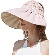 BENEUNDER Sun Hats for Women UPF 50+ Wide Brim Tennis Golf Beach Sun Visor