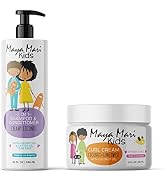 Maya Mari Kids 2 in 1 Shampoo and Conditioner and Curl Cream Set for Curly Hair Products, Tear Fr...