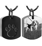 Minicremation Cremation Jewelry Urn Necklace for Ashes for Pet, Paw Print Memorial Ash Jewelry, K...