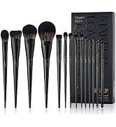 Makeup Brushes Set Jessup Make up Brushes 14Pcs Black Kabuki Foundation Eyeshadow Contour Conceal...