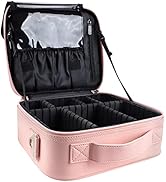 gzcz Makeup Bag Organizer 10.2'' Travel Makeup Train Case Cosmetic Brush Organizer Portable Artis...