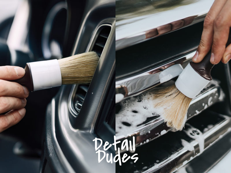 car detailing brushes boars hair van motorcycle truck retro interior exterior wheel tire applicator