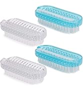 Cleaning Nail Brush Handle Scrubbing Brushes (Plastic Brush-4 Pcs)