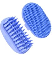 Dog Grooming Bath Brush, Pet Rubber Brush For Shower Scrubbing & Soothing Massage, Ideal for Long...
