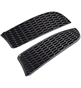 Aramox 2pcs Front Bumper Fog Light Grill Cover Left Right Front Fog Light Grill for M3 Style Repl...