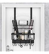 Hair Dryer Holder, Hair Tool Organizer Under Sink, Over Door Cabinet Hair Tool Organizer Wall Mou...