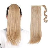 Blonde Ponytail Hair Extensions,HSPJHTM Ponytail Extension 18