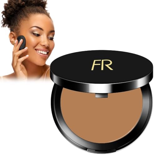 Cream To Powder Foundation by Flori Roberts, Full Coverage for Women of Color or Deeper Skin Tones, Long Lasting Makeup, Matte Finish, Covers Uneven Complexion and Hides Imperfections, 0.30 oz