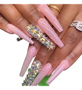 NABulous Soft Gel Coffin Shaped Gel Nail Tips XXL, Length - Durable Full Cover Nail Tips - Made F...