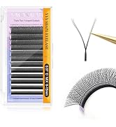 NAGARAKU 3 Tips Triple yyy Eyelash Extensions Supplies y lash 0.07mm D curl Mix Tray 8-15mm Prema...