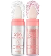 2 Pcs Fairy Highlight Makeup Stick, Polvo De Magic Hadas Patting Powder, Body Shimmer Face Blushe...
