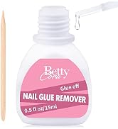 Nail Glue Remover Glue Off for False Nails, BettyCora Press ON Nails Glue Remover Fake Nail Adhes...