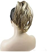 Wiginway Braid Messy Style Ponytail Hair Extension Handmade Synthetic Hair-Piece with Jaw Claw Cl...