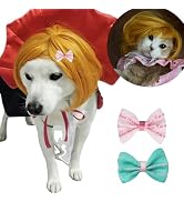 Funny Dog Wig Pet Costumes,Kediciz Cat Costume Synthetic Hairpiece Cosplay Wigs, Headwear for Hal...