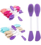25 Pcs Silicone Face Mask Applicator, 2 in 1 Double-Sided Facial Scrubber Brush Tool, Double-Head...