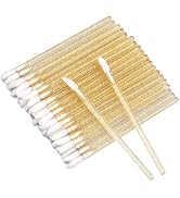 300PCS Glitter Crystal Lip Brush, Disposable Lip Brushes Lip Gloss Applicators Lipstick Gloss Wan...