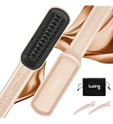 Luxing PuraLux Hair Straightener Brush, Fast Heating Hair Straightener Comb, Hair Straightener fo...