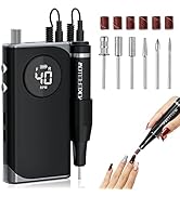YOKE FELLOW Portable Nail Drill, Professional 40000RPM Nail File Manicure Drill Machine for Acryl...