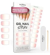 MOYOU LONDON Semi Cured Gel Nail Strips - 20 Pcs. Gel Nail Wraps for Salon-Quality Manicure - Wor...