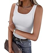 ANRABESS Womens Sleeveless Scoop Neck Tank Top Ribbed Fitted Summer Basic Slim Cute Tops 2025