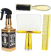 4-Piece Hairdressing Styling Tools Set, Spray Bottle, Barber Brush, Neck Duster, Hair Cutting Com...