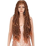 Style Icon Faux Locs Wig Long Dreadlock Wig with Baby Hair Goddess Wigs Synthetic Twist Hair Wig ...