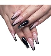 NABulous Soft Gel Coffin Shaped Gel Nail Tips Long Length - Durable Full Cover Nail Tips - Made F...