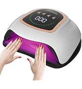 GGUP UV LED Nail Lamp, 300W Professional UV Nail Dryer Light for Gel Nails with 72 Beads, Fast Cu...