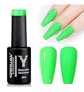 YOKE FELLOW Gel Nail Polish, 10ML Sage Green Solid Color Soak Off LED Nail Lamp Gel Polish Salon ...