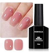 TOMICCA Gel Nail Polish, Jelly Grape Red Gel Polish, Sheer Maroon Nail Polish Quick Dry, UV Trans...