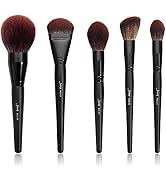 Jessup Large Face Makeup Brushes 5pcs, Premium Synthetic Foundation Powder Contour Blusher Highli...