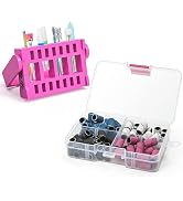 Ecagewill Nail Drill Bits 8Pcs 3/32 inch Nail Drill Bit Set with 80 Pcs Sanding Bands for Nail Dr...