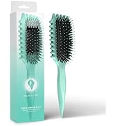 Bounce Curl Define EdgeLift Brush, 5-in-1 Tool for Effortlessly Defined Curls, Waves & Coils, Red...
