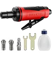 WORKPRO 1/4-Inch Pneumatic Straight Die Grinder, 25000RPM, Air-Powered Die Grinder for Grinding, ...
