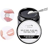 Candy Lover Solid Nail Glue Gel, Press on Nail Glue Solid Acrylic Nail Glue Gel for False Nail Ti...
